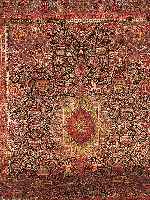 KASCHMAR,PERSIEN CA 396 X 292 CM. .EHZ 3 FLORWOLLE.CA 50 JAHRE.