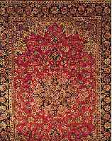 NADJAFABAD,PERSIEN CA 340 X 229 CM. .EHZ 2-3 FLOR WOLLE.CA 30 JAHRE.