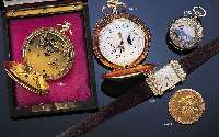 TEMPORA HERRENTASCHENUHR 1/4-STUNDENREPETITIONVOLLKALENDER, CHRONOGRAPHENFUNKTION, REF.- NR. 34476, SCHWEIZ UM 1912, RG 585/000, KOM- PLIZIERTE ...