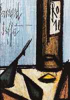 BUFFBUFFET, BERNARD, 1928-2000, ZWEI FARB- LITHOGRAPHIEN AUF BÜTTEN, AUS DER VORZUGS- AUSGABE DES WVZ, BAND I, MOURLOT 1967, LEICHT GEBRÄUNT, ...