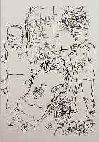GROSZ, GEORGES, 1893-1959, ZWEI LITHOGRA- PHIEN AUS INTERREGNUM, BLATTGR. CA. 40 X 29 CM, PP