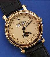 REVUE THOMMEN HERRENARMBANDUHR AUTOMATIK VOLL-KALENDER, REF.-NR. 7722002, SCHWEIZ UM 1992, METALL HARTVERG., BEIDS. MINERALVERGL., VOLLKALENDER ...