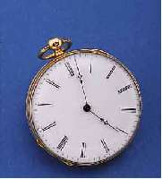 DAMENTASCHENUHR, FRANKREICH UM 1875, GG 750/000, SCHLüSSELAUFZUG, PERF. EMAILBL., ORIG. GEBL. STIL-FORM-ZEIGER, METALLCUV., 8 ST. ...