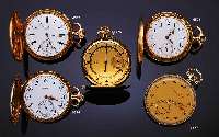 OMEGA HERRENTASCHENUHR SAVONETTE, SCHWEIZ UM1936, GG 750/000 (L. DELLIG, ZU KORRIGIEREN), VERG. CUV. M. MEDAILLENGRAV., 2-FARB. VERG. BLATT, GEBL. ...