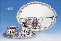 SAHNEGIEßER UND ZUCKERSCHALE MIT 2 TABLETTS, 925ER SILBER UND 835ER SILBER, NIEDERLANDE UM 1900, BZW. DEUTSCH, GEBR. KüHN, 30ER ...