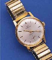 CERTINA HERRENARMBANDUHR BRISTOL 230, SCHWEIZ UM 1966, METALL M. GG-AUFLAGE, EDELST.-SCHR.-BODEN, EDELST.-ZUGGLIEDERB. M. GG-AUF- LAGE, 17 ...