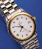OMEGA DAMENARMBANDUHR, AUTOMATIK, STAHL/ GOLD GEH. INCL. BAND, AB HERST. WASSERDT. 30 M, ORIG. ETUI, HäNDLERGARANTIE BIS 03/2002, NEUWERTIG, ...