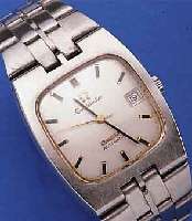 OMEGA HERRENARMBANDUHR AUTOMATIK, REF.-NR. 168047, SCHWEIZ UM 1974, EDELST.-STüLPGEH. INCL. BAND, BODEN 4-FACH VERSCHR., GET. A- WELLE, BEI ...
