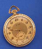 MOERIS HERRENTASCHENUHR, SCHWEIZ UM 1930, PLAQUE-D'OR GEH., SCHWEIZ UM 1930, 2-FARB. VERG. BLATT, VERS. ANKERW., 15 ST., SCHR.- UNR., ...