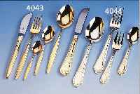 52-TEILIGES BESTECK, WMF 60ER JAHRE, 800ER SILBER, HARTVERGOLDET, GLATTE, ZEITLOSE FORM, BEST. AUS: 6 MENUEMESSER, 6 MENUEGABELN,6 ...