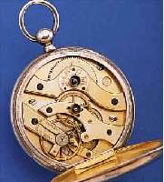 CORTEBERT HERRENTASCHENUHR OFFEN, SCHLüSSEL-AUFZUG, 800ER SILBER, EMAILBL. REP. BEI 5, 4 ST. ZYLINDERW. M. SCHöNEM AUFB., FLIEGENDES FEDERH., ...