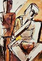 KRANTZ, ERNST, *1889 BARTENSTEIN/OSTPREUßEN-1954 BERLIN, WAR AB 1910 SCHüLER DES LOVIS CORINTH IN BERLIN, STELLTE DORT MIT DER ...