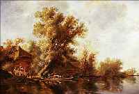 LIPHART, C.E.V., KOPIE NACH DEM ORIGINAL S. V. RUYSDAELS IN DER ALTEN PINAKOTHEK MüNCHEN. ÖL/HOLZ RüCKS. BEZ. U. DAT. (19)52, CA. 65 X 96 CM, R.