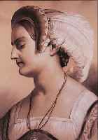 UNBEKANNTER MALER DES BIEDERMEIER, UM 1840, PORTRäT EINER JUNGEN FRAU MIT FEDERHAUBE, WEIß UND BLEISTIFT AUF GRAUEM PAPIER, AN DEN RäNDERN ...