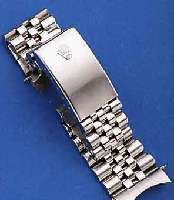 ROLEX JUBILEEARMBAND FüR HERRENARMBANDUHR DATEJUST, 70ER JAHRE, STEGBR. 20 MM, L. VON STEG ZU STEG CA. 16,5 CM, NUTZSP., ABER VER- WENDB.