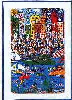 RIZZI, JAMES, ZWEI TELEFONKARTEN, BEIDE HANDSIGNIERT, JE CA. 8,5 X 5,5 CM, PP, U.GL., R.