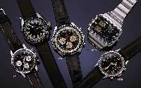 OMEGA ARMBANDCHRONOGRAPH CHRONOQUARTZ SOG. OLYMPIACHRONOGRAPH, HERAUSGEGEBEN ANL. OLYMPIADE 1976, ERSTE UHR M. GEMISCHTER ANZ. (ANALOG ...