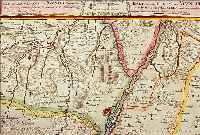 ALTKOLOR. KUPFERSTICHK., V. HOMANN ERBEN 1743, KARTE VON DER GEGEND UM MüNCHEN, HAUP STADT IM HERZOGTH. BAYERN, MIT TITEL- LEISTE AM ...