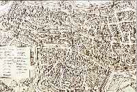KONVOLUT VON 4 BLATT, MIT ANSICHTEN VON AUGSBURG: 1.) KUPFERSTICH V. M. MERIAN, AUGUSTA VINDELICORUM, AUGSBURG AUS DER VOGEL- SCHAU, LI. ...