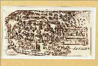 KONVOLUT VON 8 BLATT, MIT ANSICHTEN VON STUTTGART: 1.) KUPFERSTICH AUS RIEGEL, CA. 1698, GA STUTTGART AUS DER VOGELSCHAU, 6 X 11,5 CM; 2.) ...