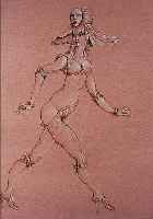 FINI, FINI, LEONOR, 1918-1998, RADIERUNG, ITALIENISCH-ARGENTINISCHE MALERIN, LEBTE VOR- WIEGEND IN PARIS, STAND DEM SURREALISMUS NAHE, HIER: ...