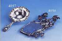 GRAVURAPPLIKE, RUßLAND UM 1910, 84ER SILBER, REINER JUGENDSTIL, MEISTERMARKE EC UNGED., ROSENDEKOR, H CA. 18 CM,