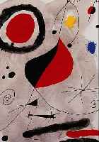 MIRO, JOAN, 1893 - 1983, FARBLITHOGRAPHIE, AUF VèLIN, 37 X 27 CM, UNTER GLAS, R.