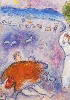 CHAGALL, MARC, 1887 - 1985, "DORKONS LIST", FARBOFFSET AUS "DAPHNIS UND CHLOE", MOURLOT NR. 317, ED. S. BRAZILLER, NEW YORK ...