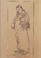ZILLE, HEINRICH, 1858-1929, MUTTER MIT KIND, HELIOGRAVURE VON 1908, IM DRUCK SIGN., RE. U. HANDSIGN., CA. 19,5 X 12,5 CM, ...