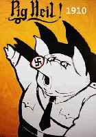UNGERER, TOMI, PIG HEIL, FARBOFFSET, HANDSIGN., CA. 75 X 55 CM