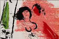 CHAGALL, MARC, 1887 - 1985, "EIFFELTURM IN GRüN", FARBLITHOGRAPHIE, 1957 AUS "LASSAIGNE",MOURLOT NR. 201, CA. 19,5 X 22,5 CM, ...