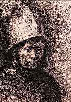 PICASSO, PABLO, 1881 - 1973, DER MANN MIT DEM GOLDHELM, LITHOGRAPHIE AUF BüTTEN AUS DER SUITE: CARNET DE LA CALIFORNIE VON 1957, I. D. ...