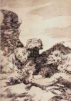 GOYA, FRANCISO JOSE, 1746 - 1824, "SE REPULEN", RADIERUNG AUS "LOS CAPRICHOS", CA. 22,5 X 17,5 CM, PP., UNTER GLAS, R.