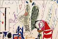 PICASSO, PABLO, 1881 - 1973, ATELIER, FARBLITHOGRAPHIE AUF VèLIN AUS DER SUITE: CARNET DE LA CALIFORNIE VON 1957, I. D. DARSTELLUNG ...