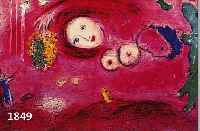 CHAGALL, MARC, 1887 - 1985, KONVOLUT AUS ZWEI FARBOFFSETS AUS "DAPHNIS UND CHLOE" VON 1961, "FRüHJAHRSWIESE", MOURLOT 314, ...