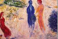 CHAGALL, MARC, 1887 - 1985, KONVOLUT AUS ZWEI FARBOFFSETS AUS "DAPHNIS UND CHLOE" VON 1961, "DER TRAUM DES FELDHERRN BRYAXIS, ...