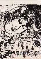 CHAGALL, MARC, 1887 - 1985, DAS DORF, LITHOGRAPHIE VON 1957 AUS LASSAIGNE, MOURLOT 199, 22,5 X 19 CM, PP.