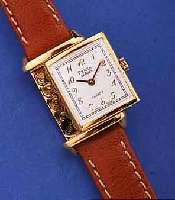 PIQUOT HERRENARMBANDUHR MERIDIEN, SCHWEIZ UM1998, METALLWENDEGEH., QUARTZWERK, LEDERB., ETUI, UNGETR., EZ 1