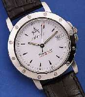ATLANTIC HERRENARMBANDUHR WORLDMASTER AUTOMA- TIK, REF.-NR. 3904, SCHWEIZ UM 1999, EDELST.TEILW. MATT., TEILW. POL., BEIDS. MINERAL- FLACHVERGL., ...