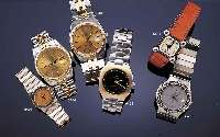 ROLEX HERRENARMBANDUHR OYSTER PERPETUAL DATE- JUST, REF.-NR. 16013, SCHWEIZ UM 1981, BODENU. GOLDKRONE GESCHR., BEI FERTIGST. WASSERD., LüNETTE U. ...
