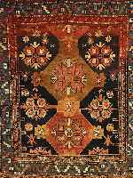 KAZAK, RUSSLAND, 177 X 146CM, .UM 1890. EHZ 3-4.WOLLE AUF WOLLE.