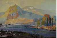 KELLERKELLER, ERNST, *1887 WOMIRSTEDT, STUDIERTE IN MAGDEBURG UND BERLIN, WIRKTE IN DUISBURG, HIER: LESENDE DAME AUF DER TER- RASSE UND ...