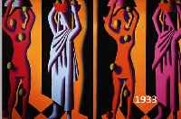 KOSTABI, MARK, GEB. 1960 ESTLAND, LEBT IN NEW YORK, FARBOFFSET, HANDSIGN. UND NUM. 38/100, DAT. 1993, CA. 70 X 100 CM