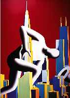 KOSTABI, MARK, GEB. 1960 ESTLAND, LEBT IN NEW YORK, FARBOFFSET, HANDSIGN. UND NUM. 35/100, DAT. 1993, CA. 100 X 70 CM