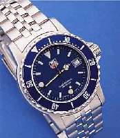 HEUER/TAG HERRENARMBANDUHR TAUCHERQUALITäT SERIE PROFESSIONAL, SCHWEIZ 1999, EDELST.- GEH. U. BAND TEILW. SAT., TEILW. POL., LüNETTEM. 60ER ...