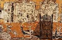 DITTRICH, SIMON, VENEDIG, FARBRADIERUNG, HANDSIGNIERT UND BETITELT, BEZ.: E.A., CA. 40 X 60 CM, U.GL., R
