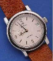ZODIAC DAMENARMBANDUHR, AUTOMATIK, GEHäUSE EDELSTAHL INCLUSIVE ORIGINAL LEDERBAND MIT ORIG. DORNSCHLIEßE, ANZ. V.N STD, MIN., KL. SEK. U. ...