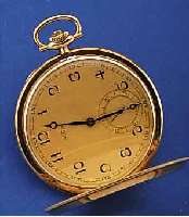RECTA HERRENTASCHENUHR SAVONETTE SERIE PRECI- SION DER RECTA-AG BIEHL & GENF SCHWEIZ, GG 585/000, RAND KANELIERT, VERG. ORIG.-BLATT,L. FL., ...