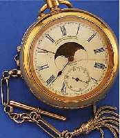 J. VERHAGEN & CO KÖLN HERRENTASCHENUHR MIT VOLLKALENDERANZEIGE, DEUTSCHLAND/SCHWEIZ UM 1890, METALL HARTVERG., ROHWERK SCHWEIZ, ...