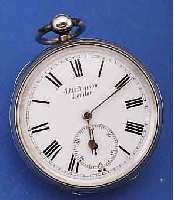 KONVOLUT: 2 HERRENTASCHENUHREN OFFEN, FüR DEN ENGL. MARKT, UM 1890, BEIDE SILBER, SCHLüSSELAUFZUG, SCHLüSSEL ANBEI, 1X D. CA. 47 MM, ...